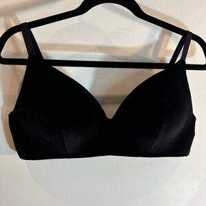 LA SENZA Sz XL Velvet Bra Padded Adjustable Straps And Back Underwire Free